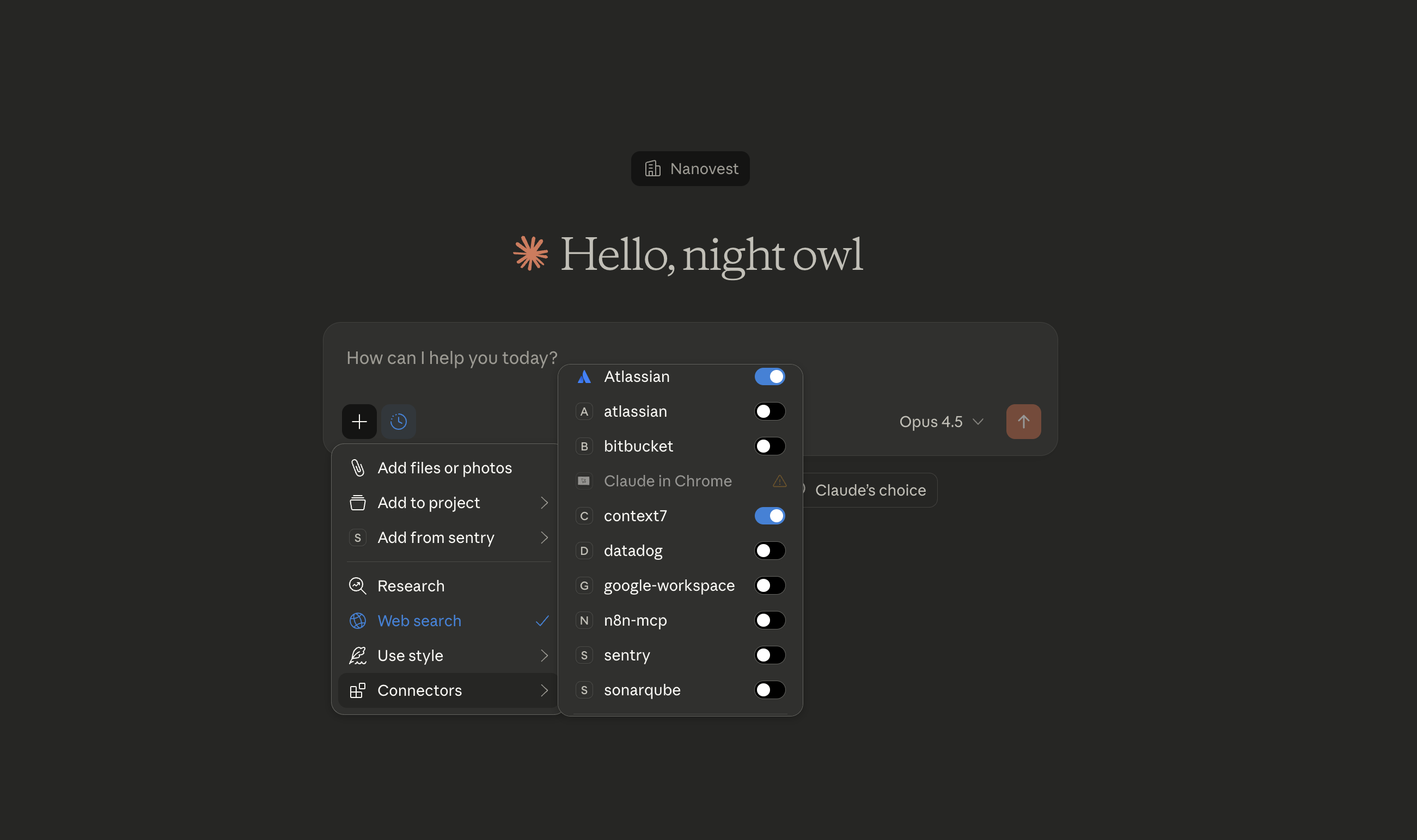 Claude Usage with MCP